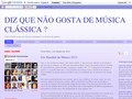 Pormenores : Diz que não gosta de música clássica ?