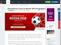 Pormenores : Eliminatórias Copa do Mundo 2018 Prognóstico